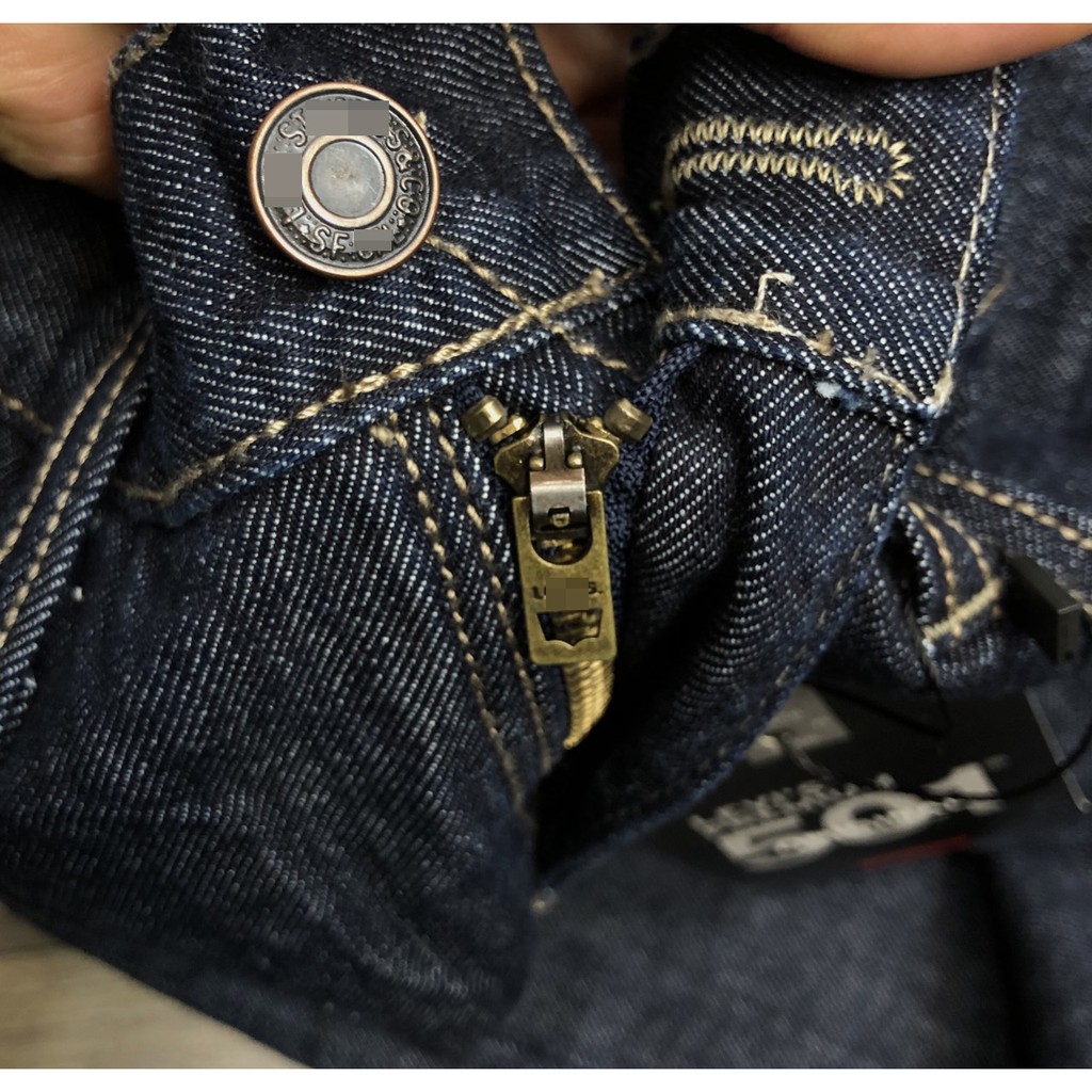 Quần Jean nam LV 501 ống suông S13 (Chất vải không co dãn,ống quần 20cm,made in cambodia) | BigBuy360 - bigbuy360.vn