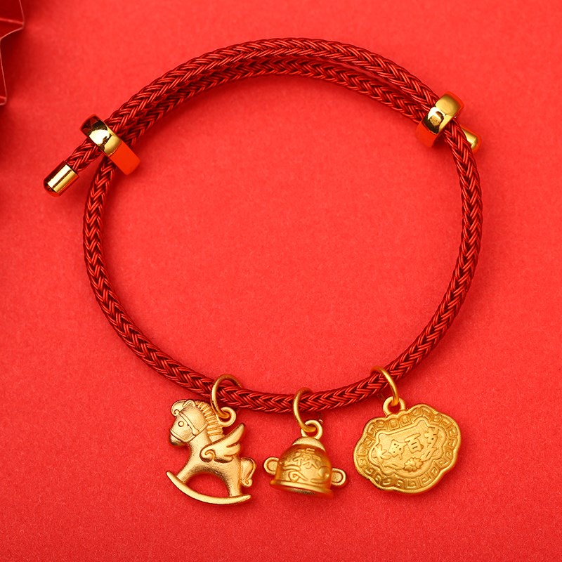 [Hàng Có Sẵn] Phụ Kiện Vòng Đeo Tay Có Khóa Nhỏ Hình Quả Bầu Thiên Thần Nhỏ May Mắn Phụ Kiện Vòng Tay Cho Bé