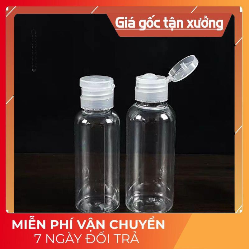 [10ml/20ml/30ml] Chai lọ nhựa pet nắp bật chiết mỹ phẩm