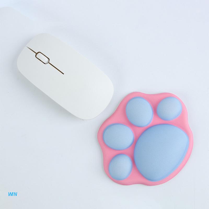 Miếng lót chuột có đệm kê cổ tay hình bàn chân mèo dễ thương