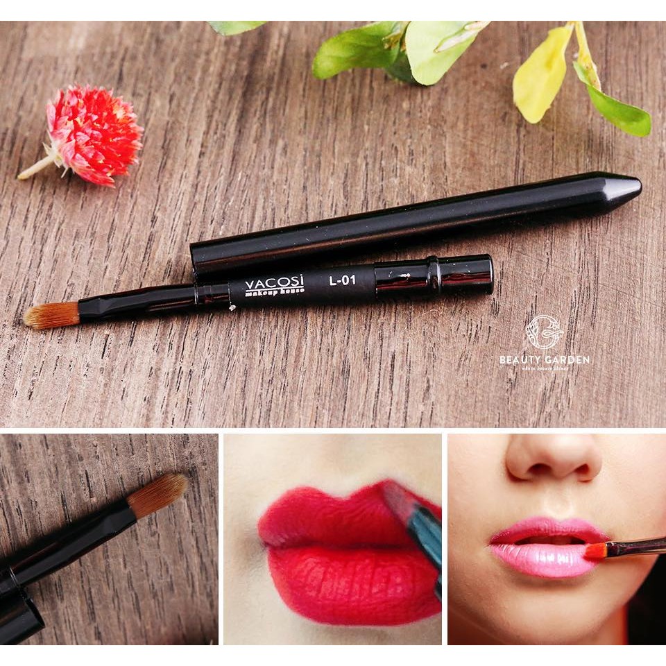 Bộ 8 Cọ Viền Mắt Môi Vacosi Lip & Eyeliner Brush L03