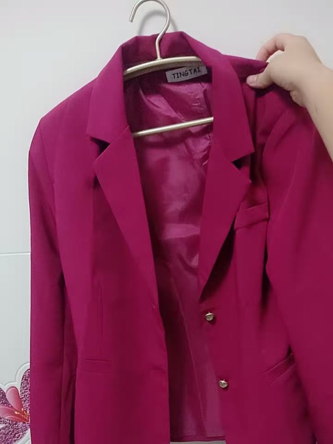 Áo blazer hồng kiểu dáng trẻ trung - Áo vest nữ blazer hàng đẹp | BigBuy360 - bigbuy360.vn