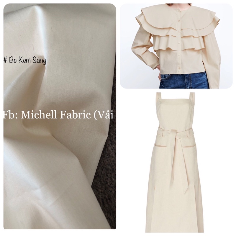 Vải Cotton Poplin 100% Cotton Cao Cấp MF