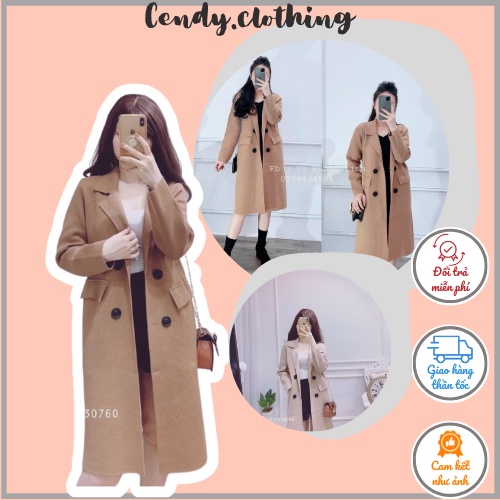 Áo Khoác Dạ Ép Cendy Clothing Chất Liệu Cao Cấp Thời Trang Thu Đông - CD138