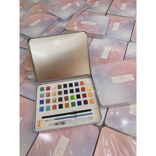 Set màu nước 36 màu làm vân đá , vẽ phong cảnh làm nail