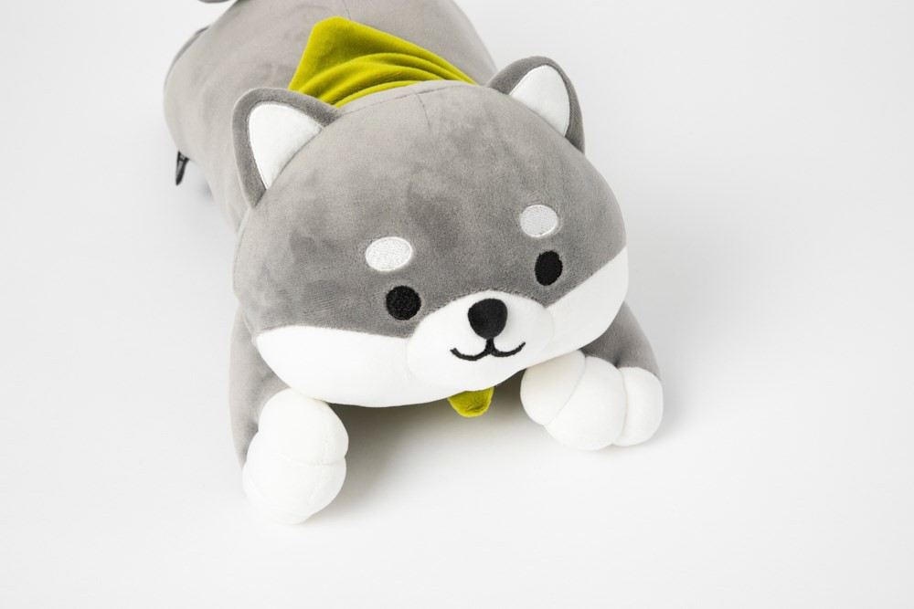 Gối Ôm ARTBOX Hàn Quốc Hình Chú Cún Shiba Đáng Yêu Màu Xám