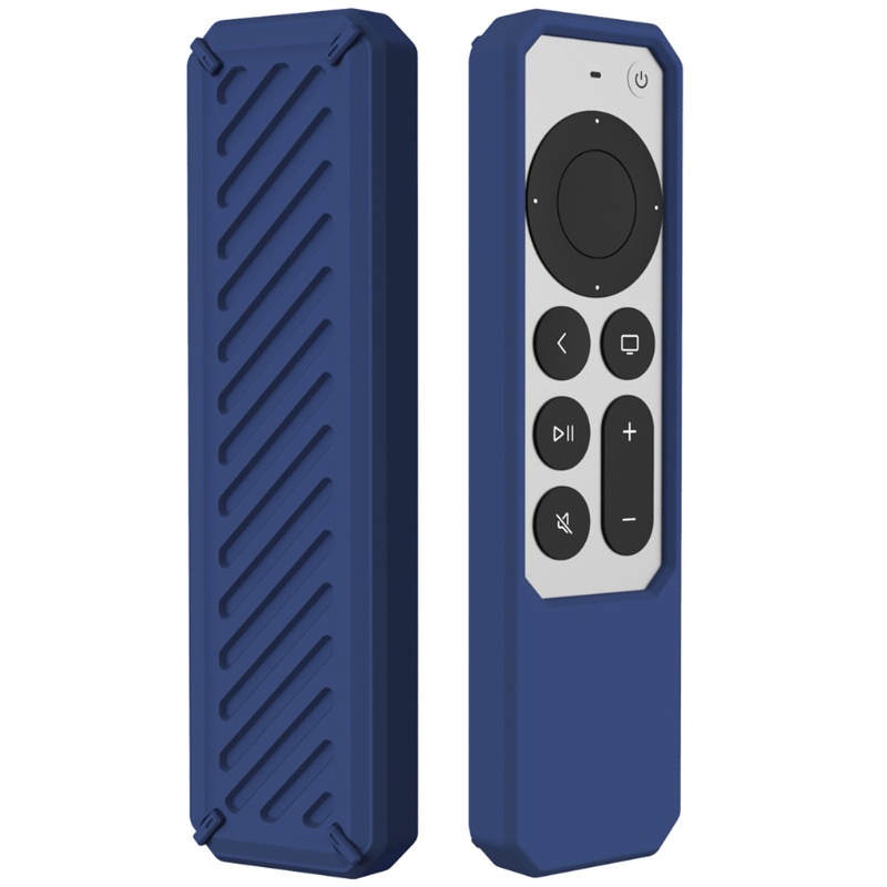 btsg Soft Silicone Remote Control Cover for A pple TV 4K Full Body Protective Sleeve