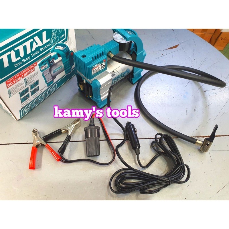 Máy Bơm Hơi Lốp Xe Ô Tô Ingco 12v Aac1408 Total TTAC1406 (Bơm Hơi Xe Ô Tô, Bơm Lốp Xe)