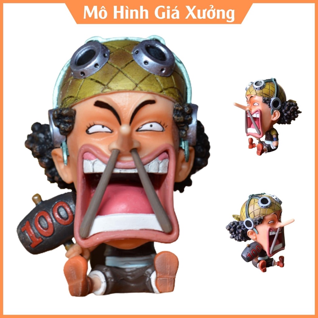 Mô hình One Piece chibi Ussop cực dễ thương cao 9cm , figure one piece , mô hình giá xưởng