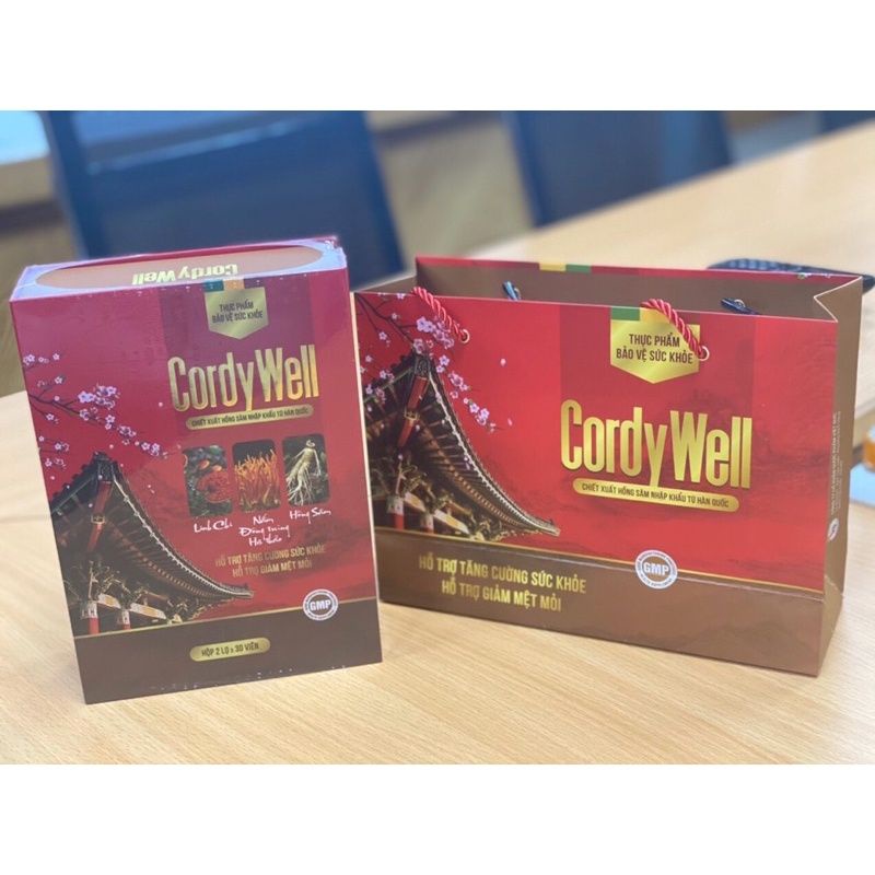 CORDYWELL chiết xuất hồng sâm hàn quốc, CORDY WELL hỗ trợ tăng cường sức khỏe, giảm mệt mỏi
