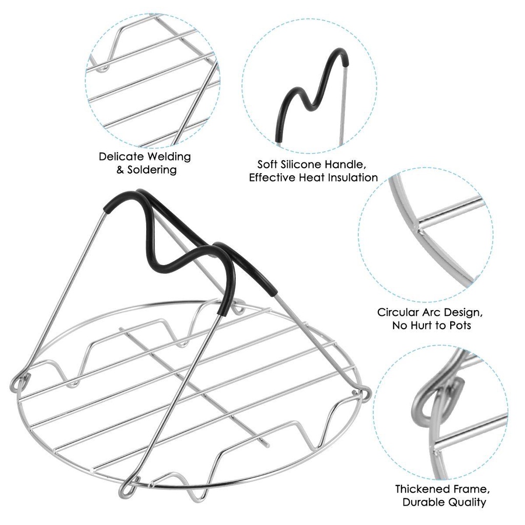 YIYU Giá Đỡ Nồi Hấp Bằng Thép Không Gỉ Bền Bỉ