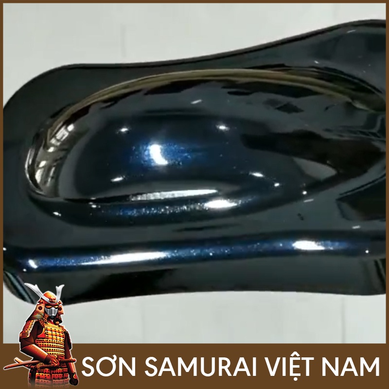 Sơn samurai màu đen pha lê xanh H931 - Chai sơn xịt samurai màu đen pha lê xanh