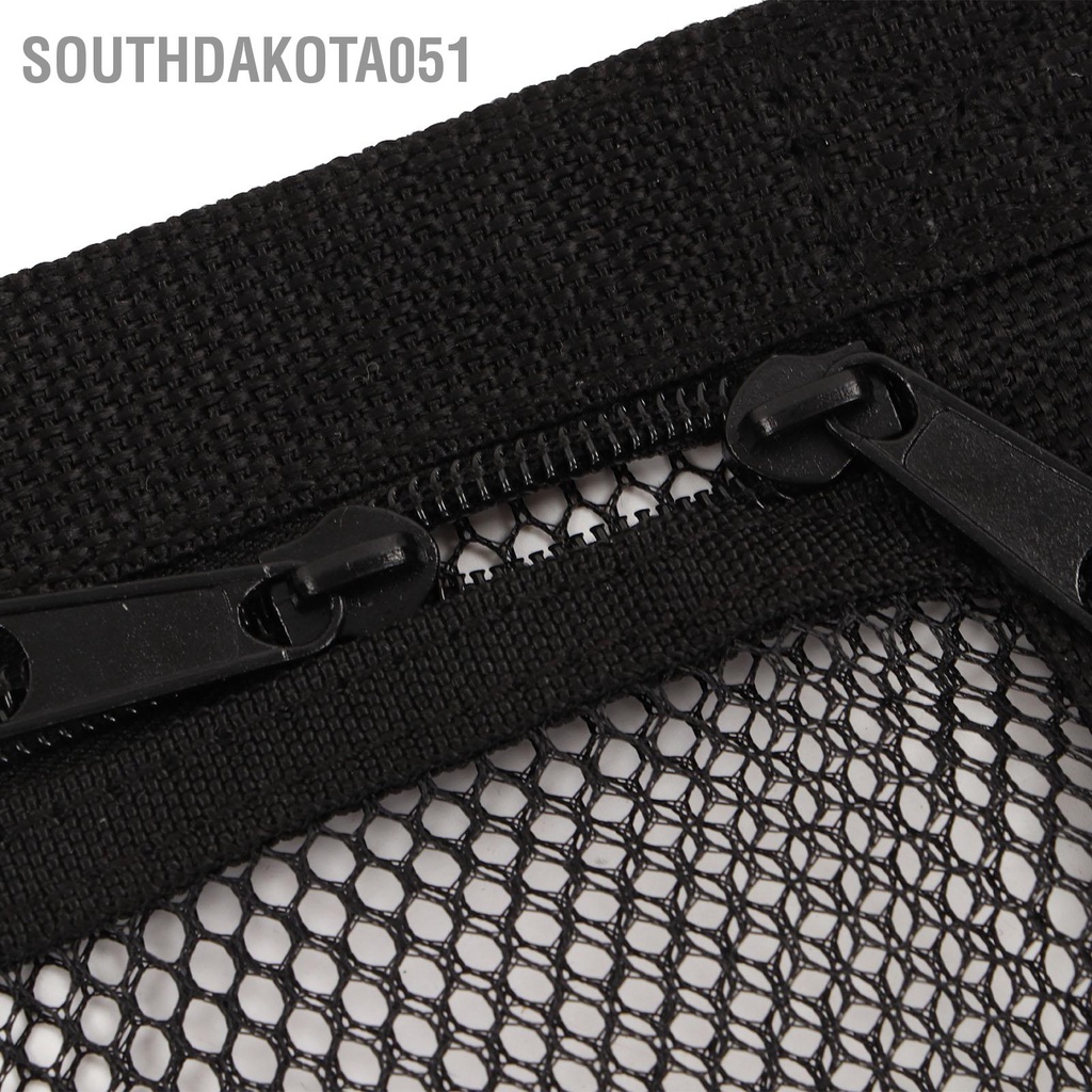 [Hàng Sẵn] Túi Lưới Đựng Đồ Treo Trần Xe Ô Tô Có Khóa Kéo 【Southdakota051】