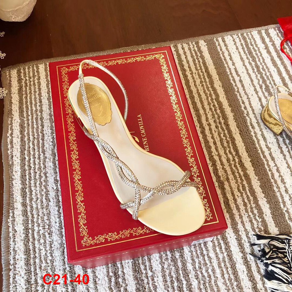 C21-40 Rene Caovilla RC sandal cao 5cm siêu cấp