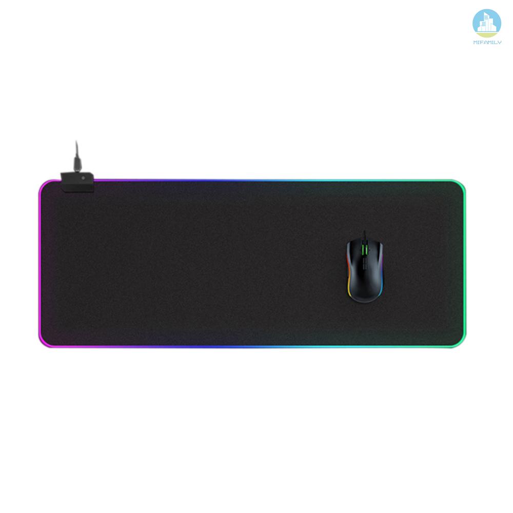 MI  LEDs RGB Mouse Pad 14 Lighting Modes Gaming Extra Large Soft Extended Non Slip Mousepad for Computers Gamer