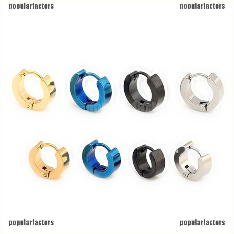 Khuyên Tai Nụ Nụ Nụ Bằng Thép Không Gỉ Phong Cách Punk Cho Nam Nữ