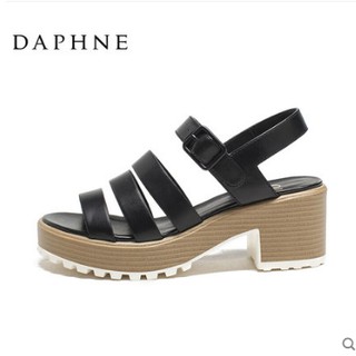 Sandal DAPHNE đế bằng Đen - Trắng. Hãy đọc mô tả nhé.