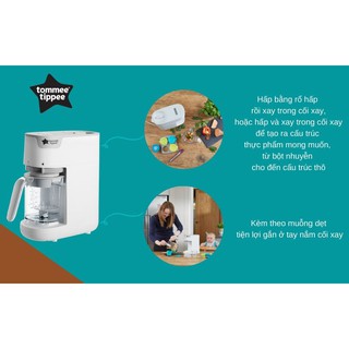 Máy xay hấp thức ăn Tommee Tippee Quick-Cook