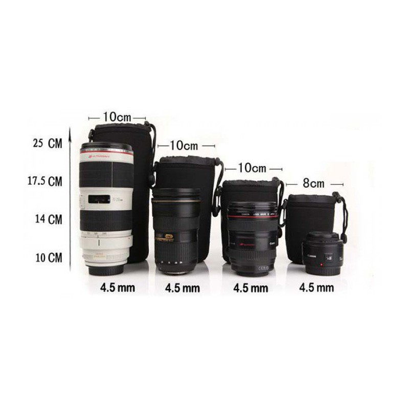 Túi đựng lens Matin size S M LXL - túi chống sốc ống kính máy ảnh