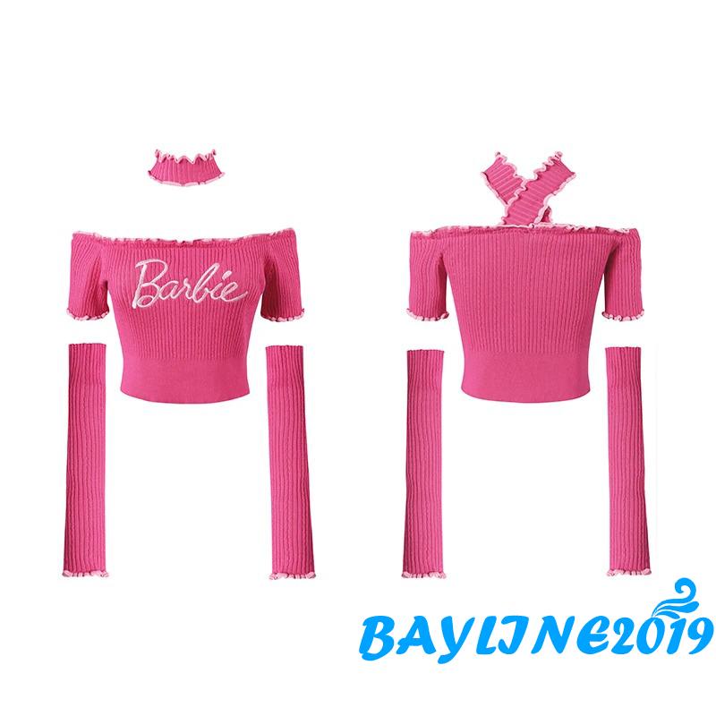 Set Áo Thun Ngắn Tay Trễ Vai + Chân Váy Xòe Thời Trang Dành Cho Nữ