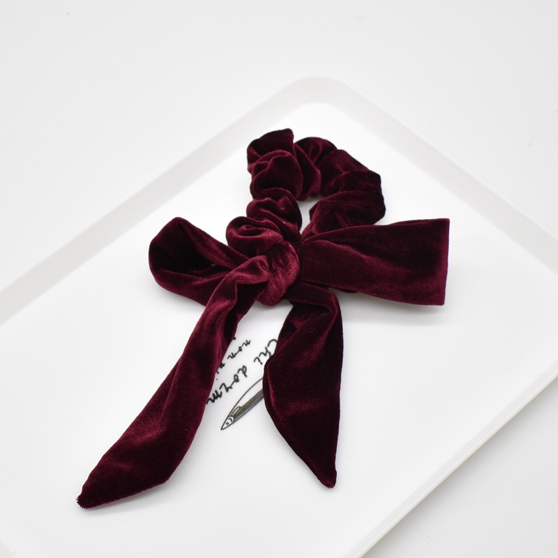 Dây Buộc Tóc Vải Nhung Thời Trang Retro Cho Nữ