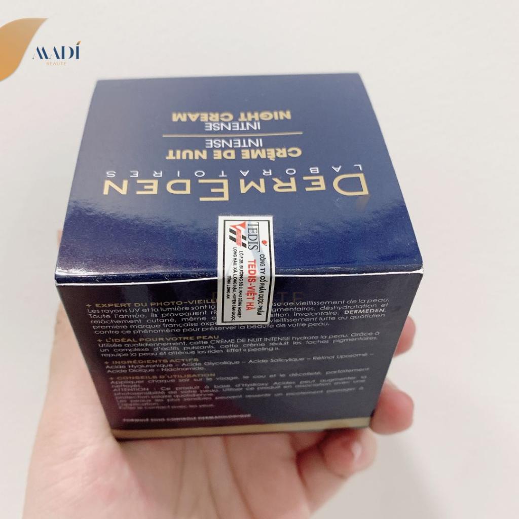 Kem Chống Lão Hóa, Giảm Nám, Tàn Nhang, Dermeden Night Cream Retinol 1% + Niacinamide 5% - Hàng Công Ty
