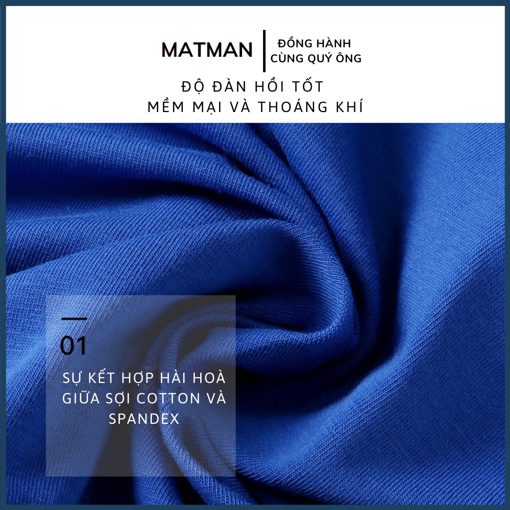 Quần lót nam boxer quần boxer Matman cotton thoáng khí