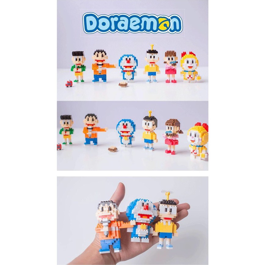 Bộ mô hình lego Doraemon tự lắp ráp nhiều chi tiết