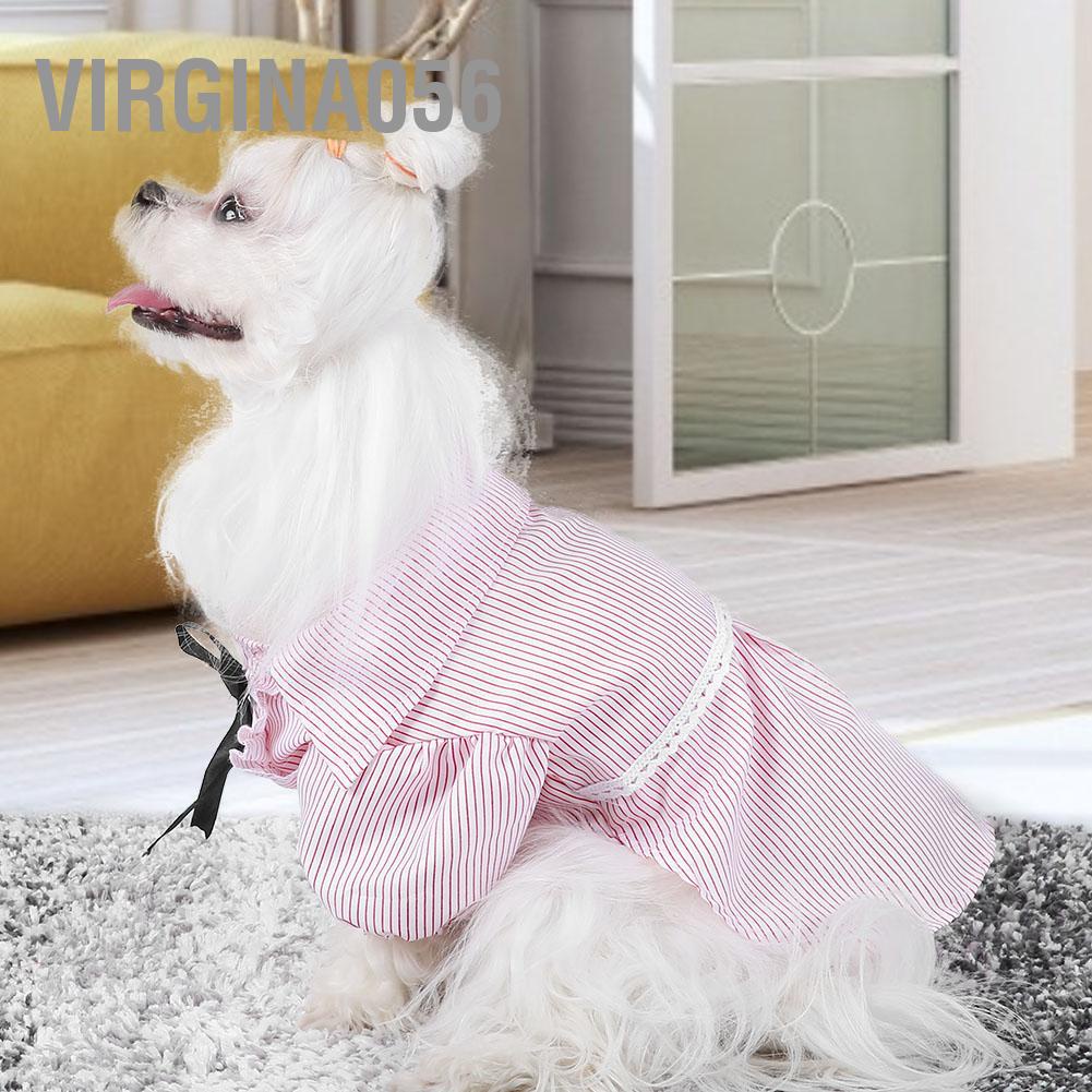 Virgina056 Virgina056 Quần áo cho thú cưng Áo sơ mi chó mèo con dễ thương