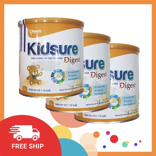 Combo 3 hộp sữa kidsure digest hỗ trợ tiêu hóa 700g
