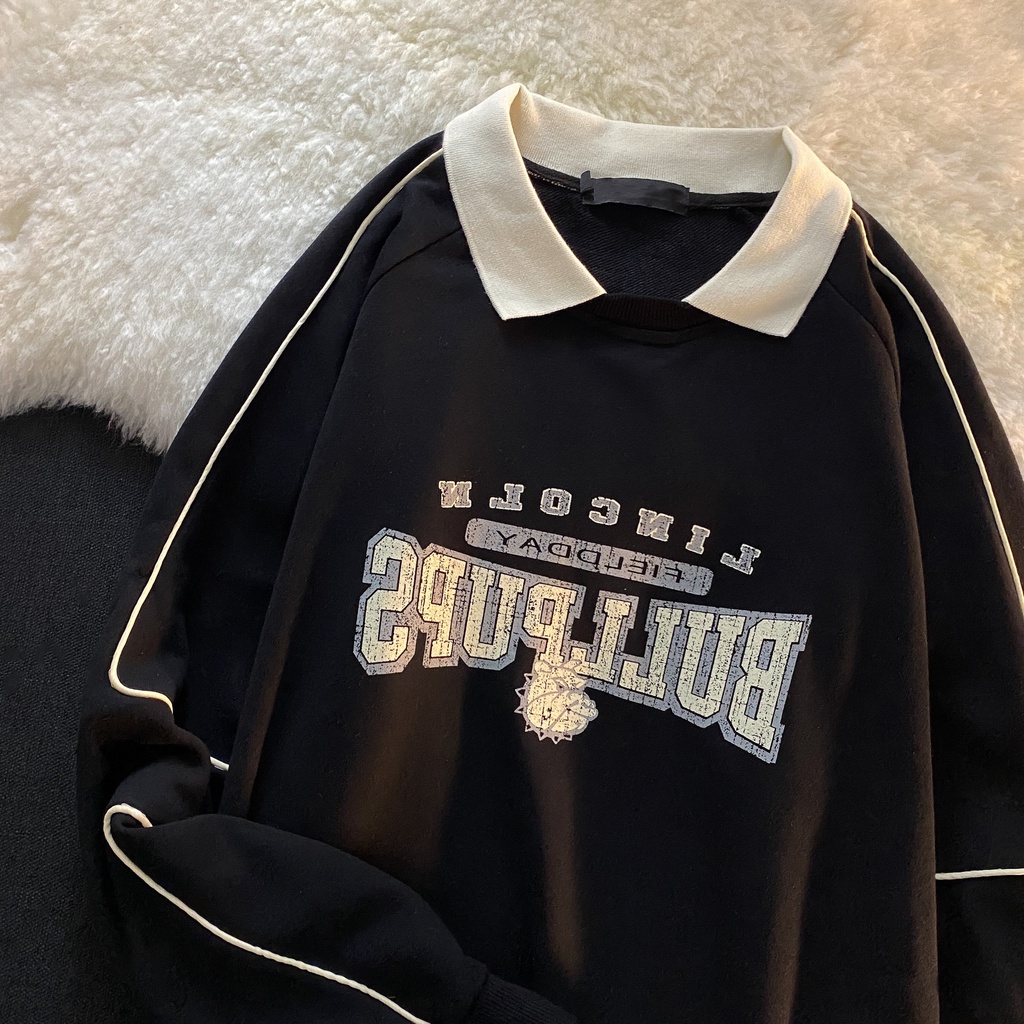 [Hàng Order] Áo Polo BULLPUPS có cổ ULzzang form rộng dài tay dày dặn Unisex mới nhất thu đông 2021 PL005 | BigBuy360 - bigbuy360.vn