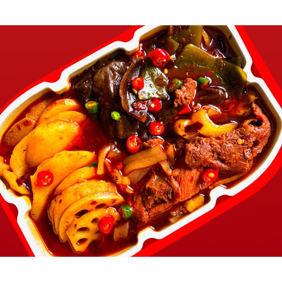 ĐÀ NẴNG - Lẩu tự sôi Bò Ba Chỉ Xíu Mại Tê Cay / Đặc sản Tứ Xuyên - Đầy đủ gia vị Hộp to 300 gram MIE SHOP | BigBuy360 - bigbuy360.vn