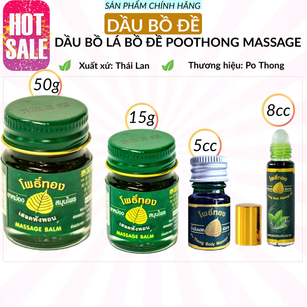 Cù Là Bồ Đề Thái Lan 50g/15g/5cc/8cc - Hàng Chính Hãng