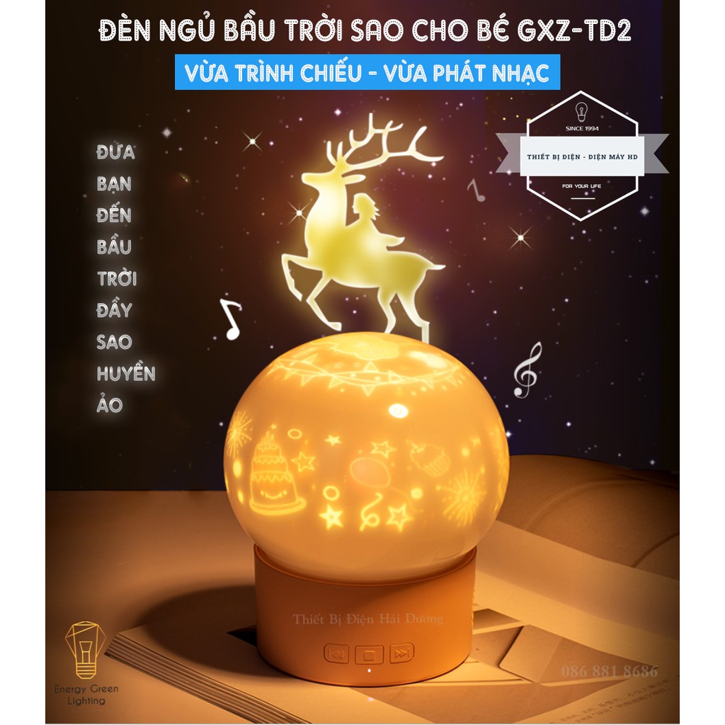 [SIÊU HOT] Đèn Ngủ Chiếu Sao,Cổ Tích,Đại Dương,Sinh Nhật GXZ-TD1 - Siêu Lung Linh - Siêu Đẹp Mắt - Đèn Led Xoay 360 Độ