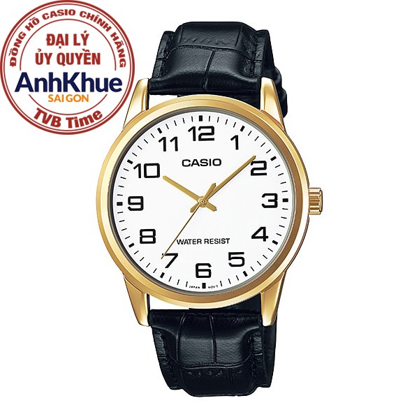 Đồng hồ nam dây da Casio Standard chính hãng Anh Khuê MTP-V001GL-7BUDF (38mm)