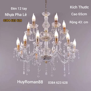 Đèn chùm treo trần, Đèn chùm LED Thả Trần Trang Trí không gian đẹp 8 tay 12 tay