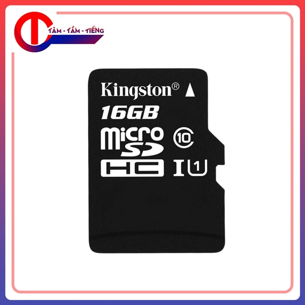 [MIỄN PHÍ VẬN CHUYỂN] Thẻ Nhớ Micro 16GB Class 10 Kingston Dung Lượng Lớn Và Dễ Dàng Lắp Đặt