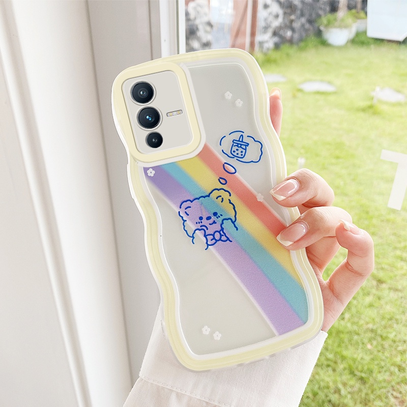 ốp lưng Vivo V23 5G ốp lưng vivo v23 ốp lưng vivo S1 Y17 Ốp Điện Thoại Mềm Trong Suốt Họa Tiết Hoạt Hình Cho Vivo Y12 S1 IQOO NEO 855 Y15 Y17 U10 Y72 5G
