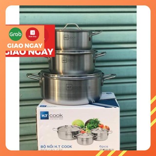 Bộ 3 nồi ht cook inox 430 cao cấp