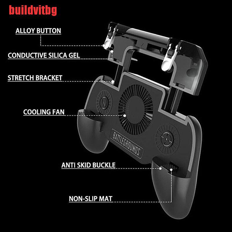 {buildvitbg}Mobile Phone Game Controller Joystick Cooling Fan Gamepad For PUBG Android IOS GVQ