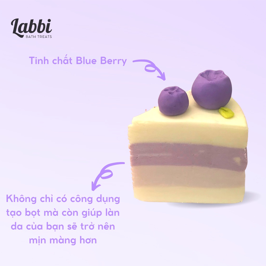 Bánh siêu tạo bọt bồn tắm BERRY BREW [Labbi] Bubble Bar