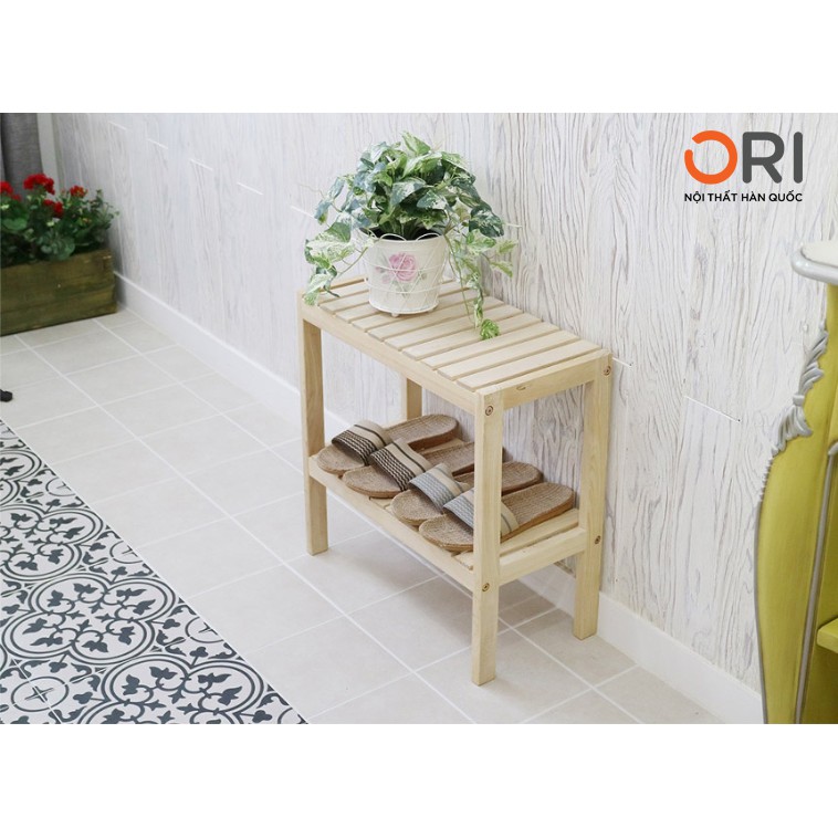 KỆ GỖ ĐA NĂNG XUẤT KHẨU HÀN QUỐC - BENCH 2F SIZE 50 NATURAL - ORI NỘI THẤT HÀN QUỐC