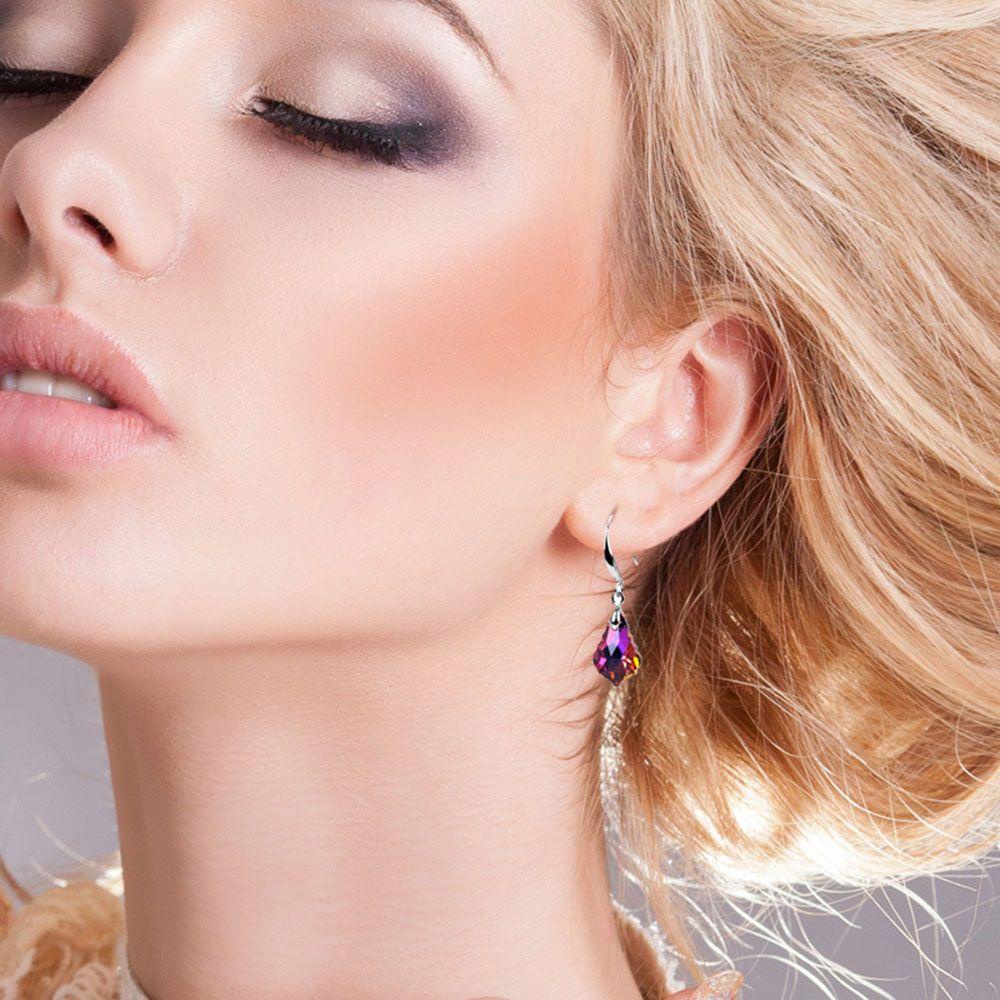 Khuyên Tai Lủng Lẳng Đính Đá OKDEALS Hợp Thời Trang|Đám Cưới