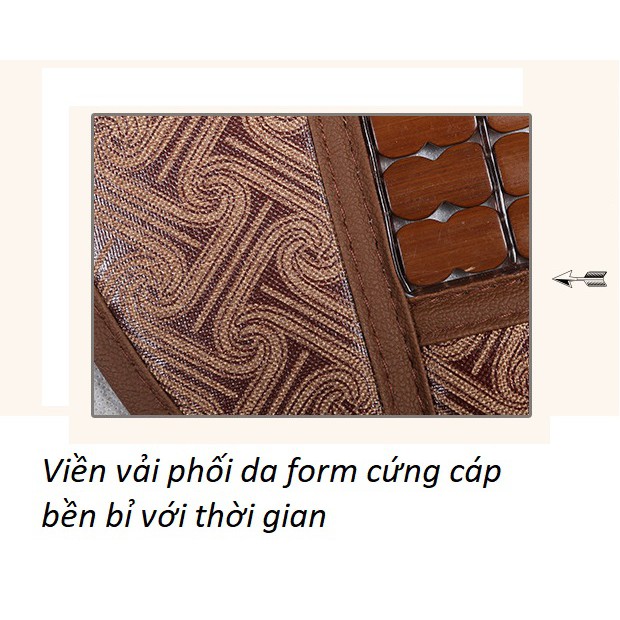 Bọc ghế chiếu trúc chiếu tre lót ghế xe hơi ô tô thoáng khí chống nóng 2 màu thời trang