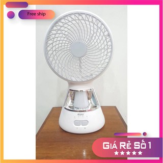 Quạt tích điện 3in1 [ km - f0296 ] ( tổng kho gia dụng giá gốc ) [freeship – hàng mới]