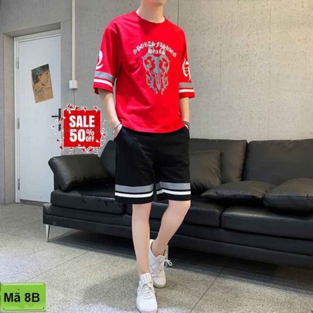 Set đồ bộ thể thao nam năng động thoải mái 🚚 FREESHIP 🚚 Bộ nam hè thun lạnh thoáng mát