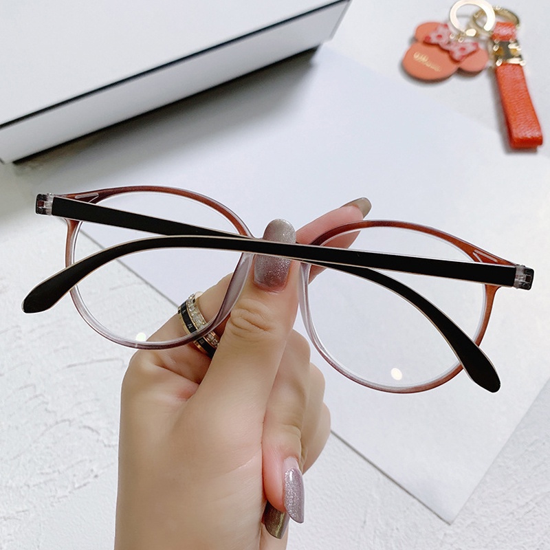 Gọng kính cận nam nữ mắt tròn cute phong cách Hàn Quốc kính cận nữ chống ánh sáng xanh tia UV bảo vệ mắt đẹp giá rẻ 098