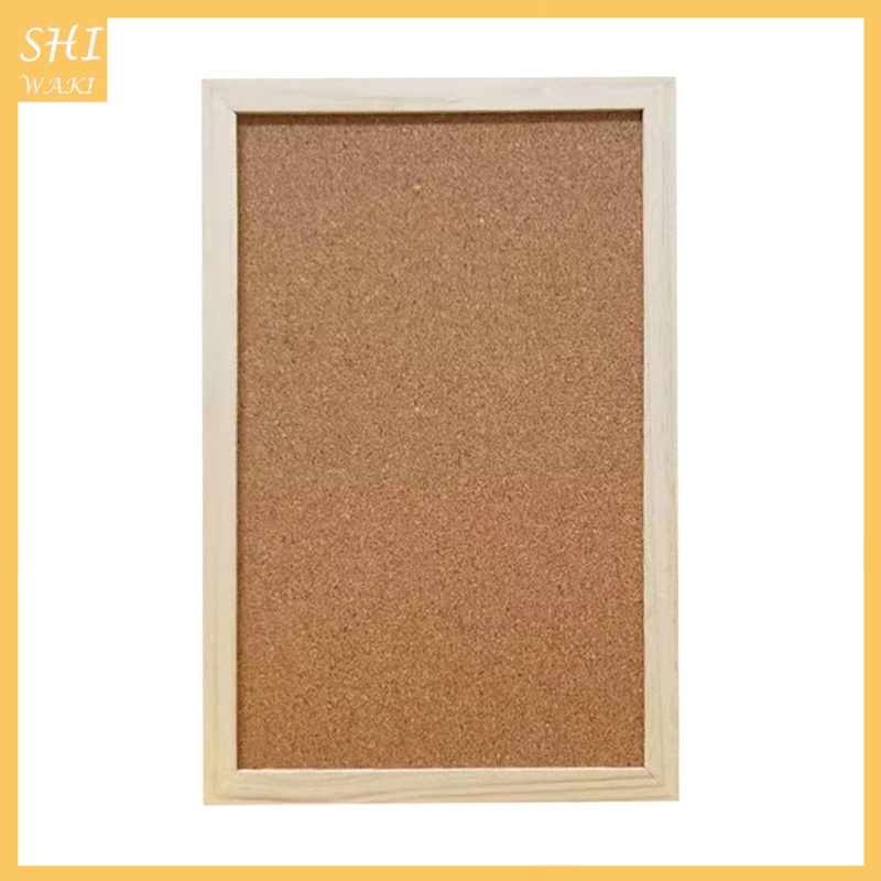 [In Stock]Cork Pin Board Bulletin Rectangle Decorative Tiles for Home Office Message Wood