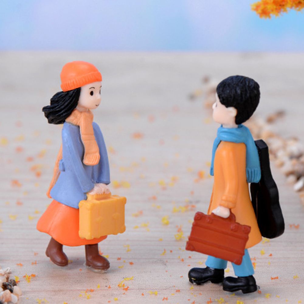 Set 2 / 3 tượng đôi tình nhân mini dễ thương trang trí nhà búp bê độc đáo