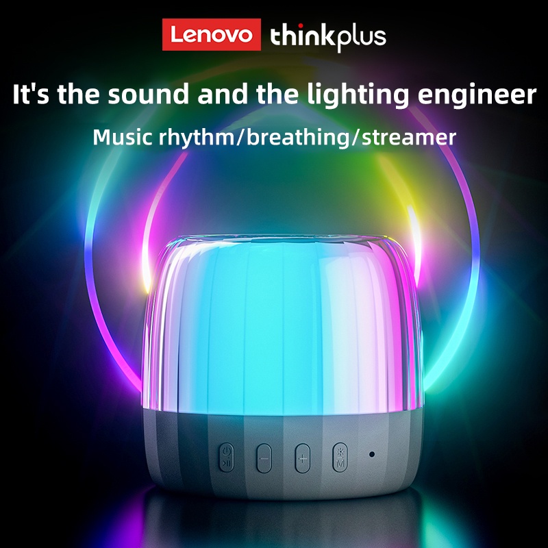 Lenovo Chính Hãng K3/K3 Plus Bluetooth Loa Di Động Loa Nghe Nhạc Ngoài Trời Không Dây Mini Cột Nghe Nhạc Stereo Vòm Bass Hộp Chống Nước